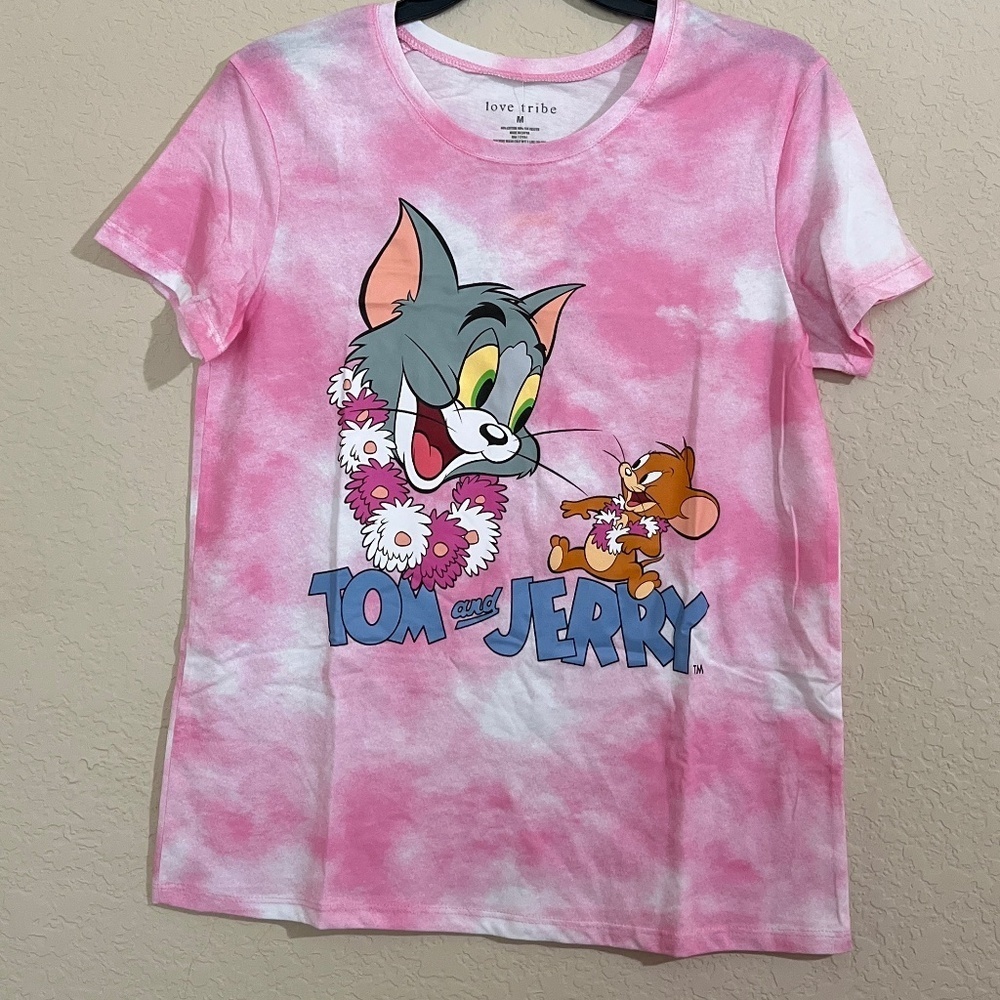 Tom and Jerry Tie dye Graphic Tee